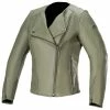 Alpinestars Women's Alice Military Green Leather Jacket