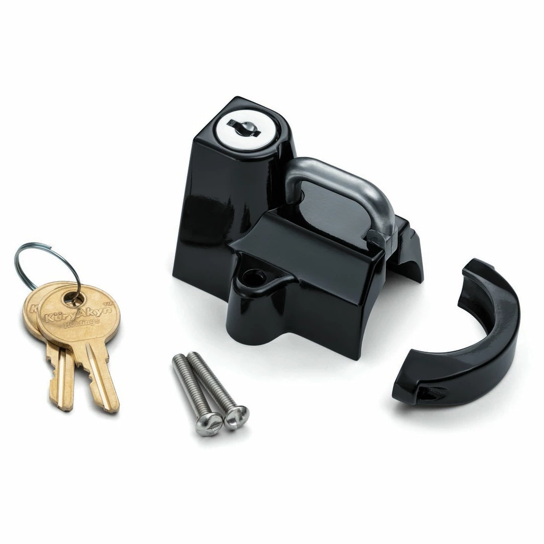 Kuryakyn Gloss Black Helmet Lock 3 Kuryakyn Gloss Black Helmet Lock
