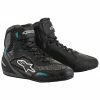 Alpinestars Women's Faster-3 Rideknit Black/Teal Riding Shoes -Outlet Jackets Store 540 1754 A V3