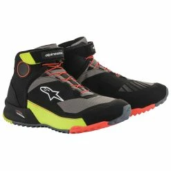 Alpinestars Men's CR-X Drystar Black/Yellow/Red Riding Shoes