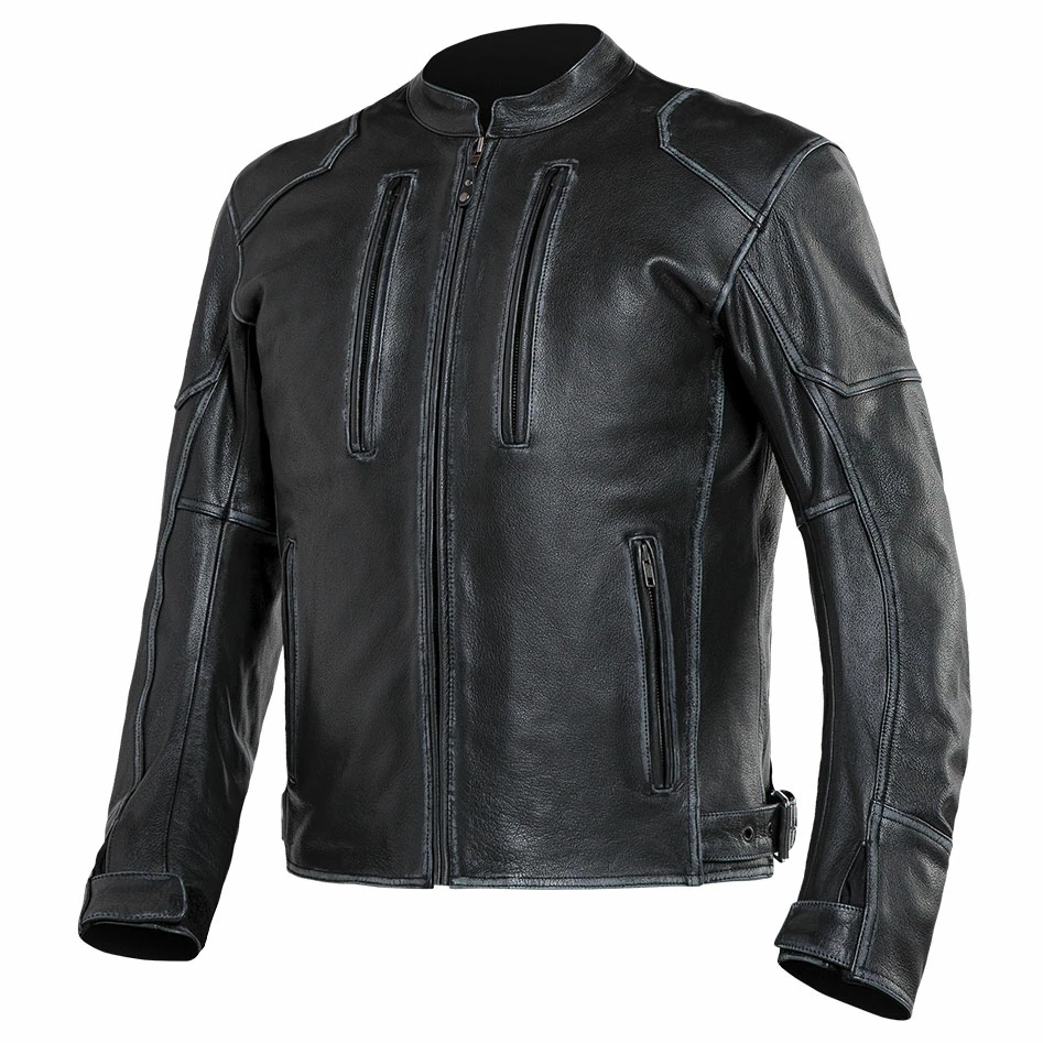 Street & Steel Men's Outlaw Black Leather Jacket 3 Street & Steel Men's Outlaw Black Leather Jacket