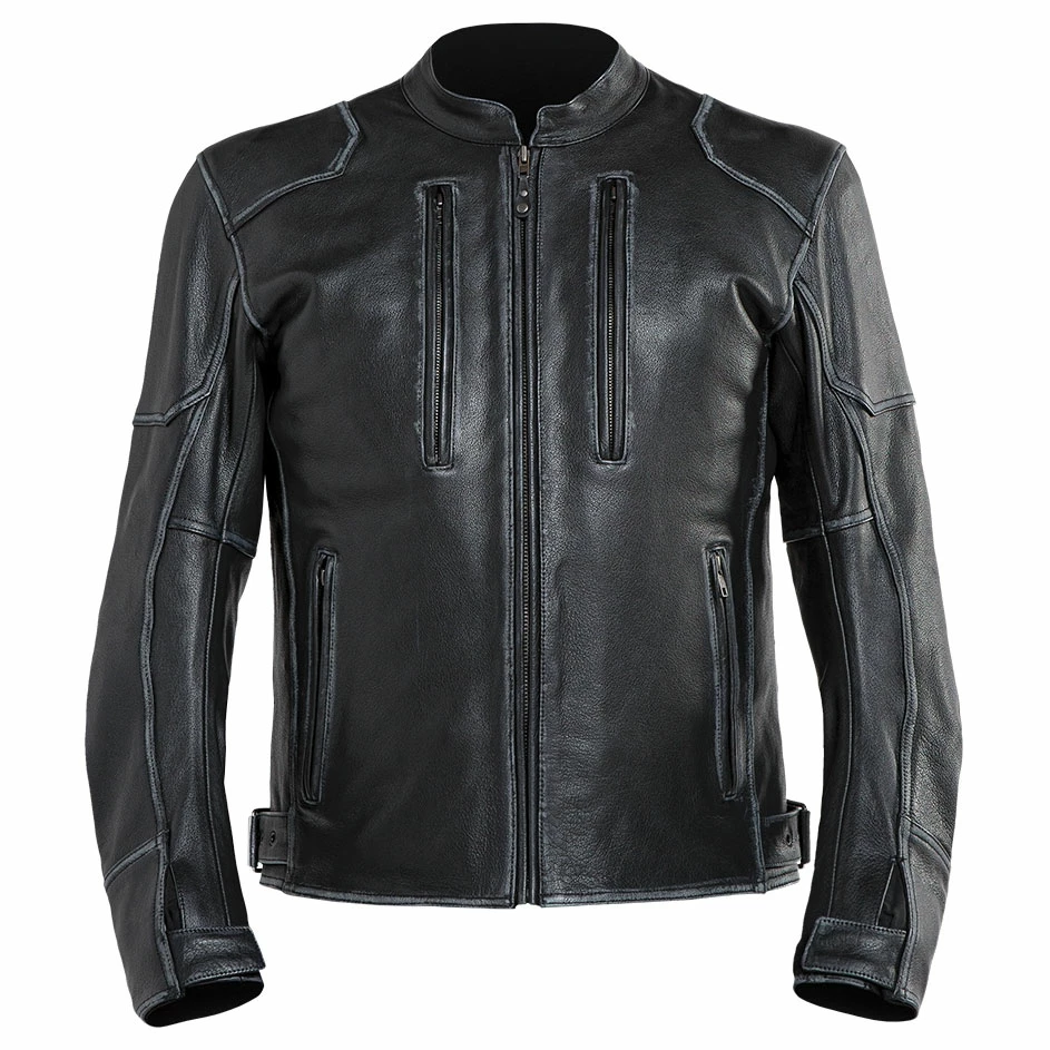 Street & Steel Men's Outlaw Black Leather Jacket 4 Street & Steel Men's Outlaw Black Leather Jacket - Image 2