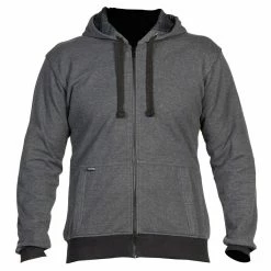 Street & Steel Men's Kickstarter Gray Moto Hoodie -Outlet Jackets Store 540 3321 B V3