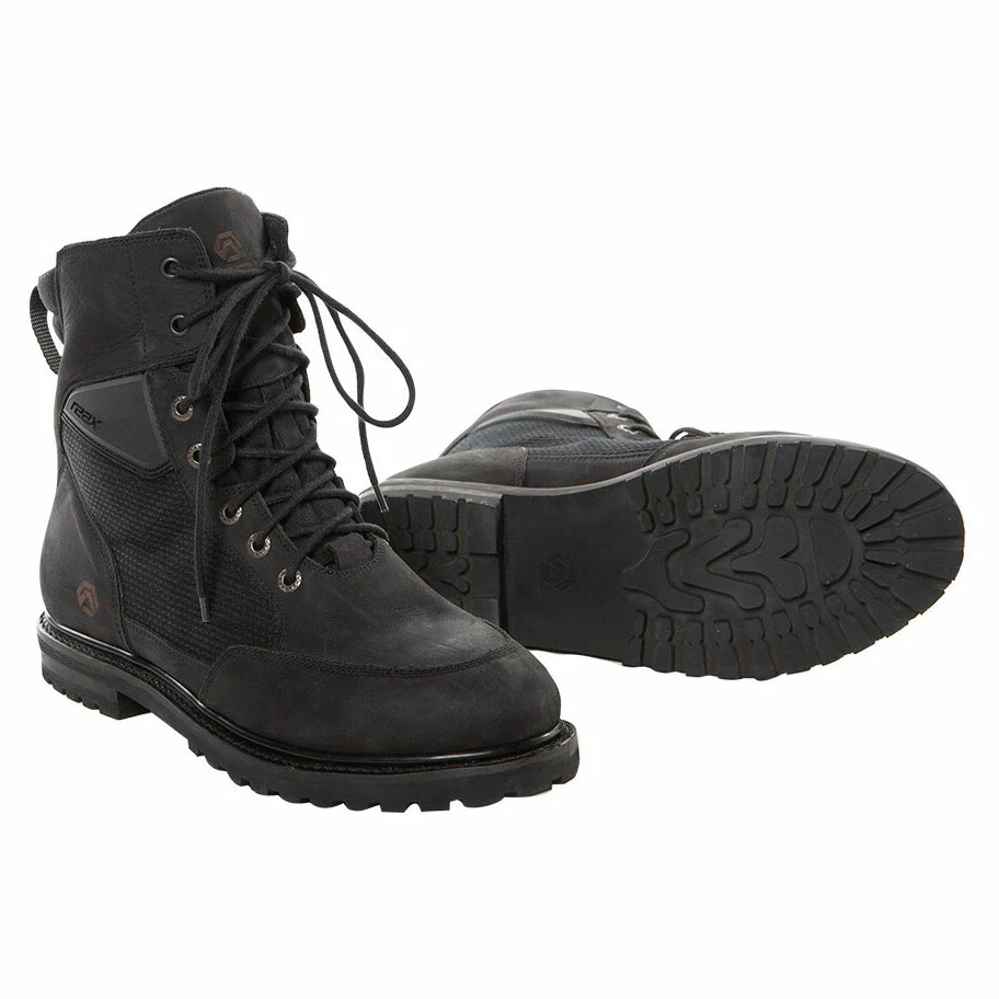 REAX Men's Tasker Black Leather Boots 3 REAX Men's Tasker Black Leather Boots