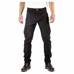 Rokker Men's Black Jack Slim Cargo Pants