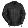 First Manufacturing Co. Men's Raider Black Leather Jacket 2 First Manufacturing Co. Men's Raider Black Leather Jacket -Outlet Jackets Store 590 3247 A V6