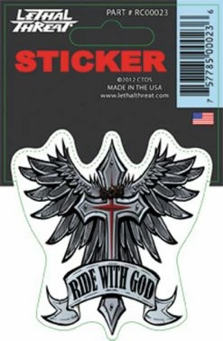 Lethal Threat Designs Lethal Threat Ride With God Decal