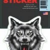 Lethal Threat Designs Lethal Threat Wolf Head Decal -Outlet Jackets Store 632 949 A V1