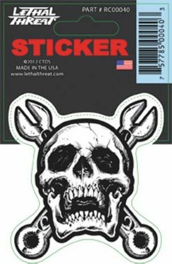 Lethal Threat Designs Lethal Threat Wrench Skull Decal
