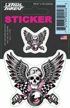Lethal Threat Designs Lethal Threat Vintage Pink Biker Decal