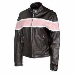 Allstate Leather Inc. Ladies Pink Two Tone Leather Jacket
