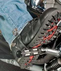 Biker Boot Straps Police Department 6" Boot Strap Set -Outlet Jackets Store 634 419 B V1