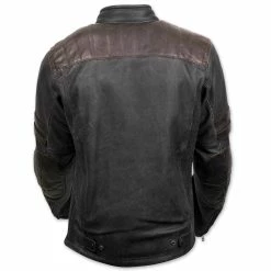 Scorpion EXO Men's 1909 Distressed Black Leather Jacket -Outlet Jackets Store 743 926 B V1