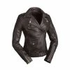 First Manufacturing Co. Women's Iris Black Leather Jacket -Outlet Jackets Store 744 653 A V1