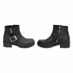 Milwaukee Motorcycle Clothing Company Milwaukee Motorcycle Clothing Co. Women's Capri Black Leather Boots