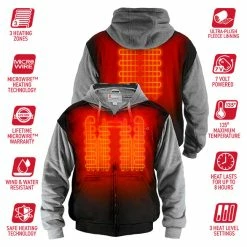 Gerbings Heated Clothing Gerbing Heated Clothing Men's 7V Battery Heated Hoodie -Outlet Jackets Store RZ 10006770 D V3