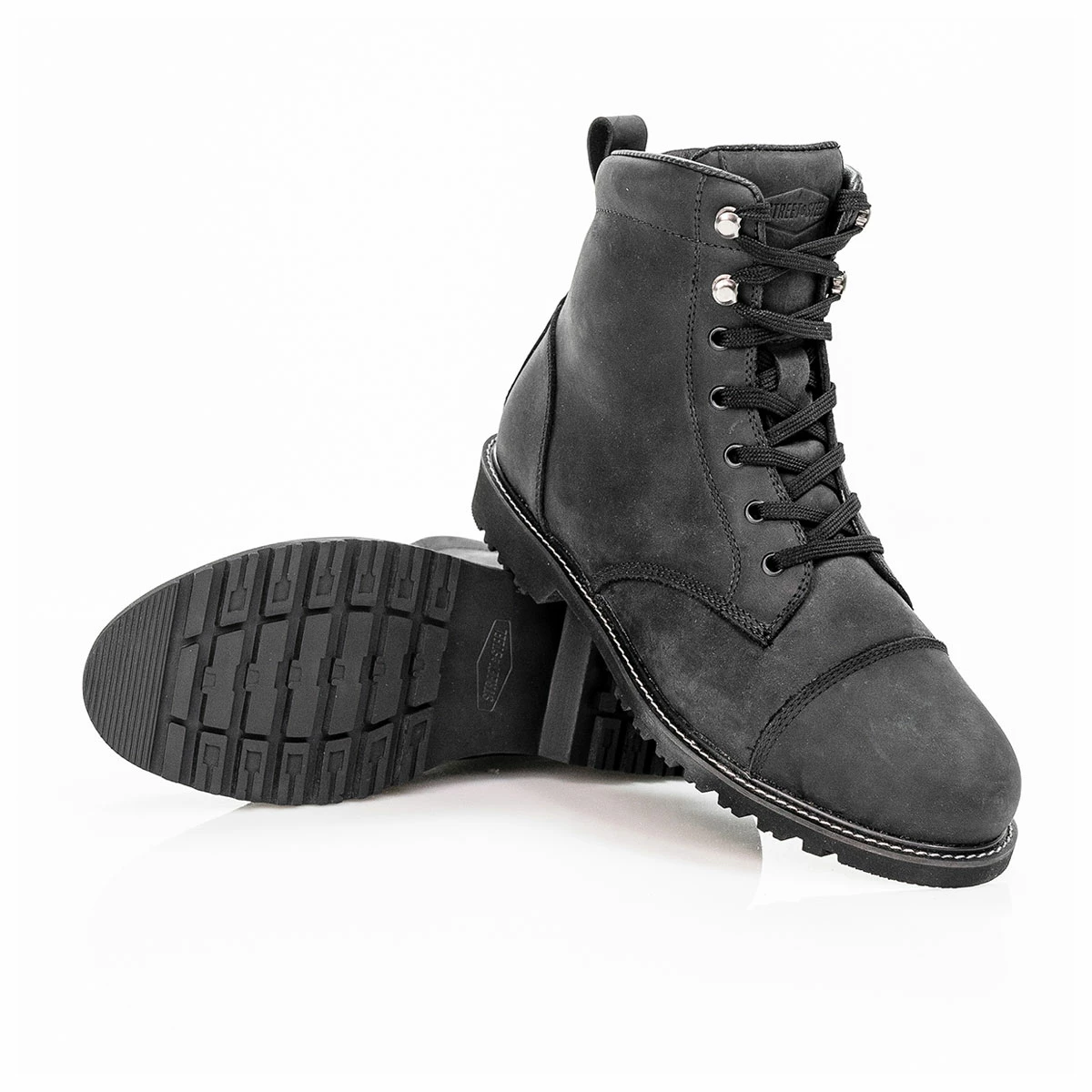 Street & Steel Men's Oakland Black Boots 4 Street & Steel Men's Oakland Black Boots - Image 2