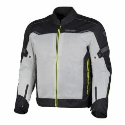 Cortech Men's Hi-Viz Yellow/Black Aero-Flo Air Jacket