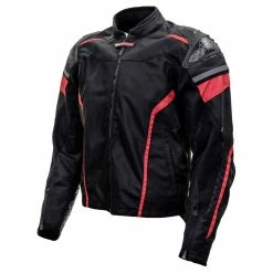 Sedici Men's Chicane Black/Red Mesh Jacket