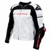 Sedici Corsa Perforated White/Black Leather Jacket -Outlet Jackets Store RZ 1845523 A V18