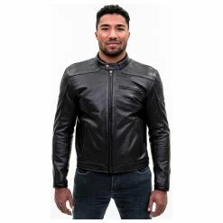 Street & Steel Men's Independence Black Leather Jacket -Outlet Jackets Store RZ 1845584 C V12
