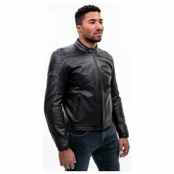 Street & Steel Men's Independence Black Leather Jacket -Outlet Jackets Store RZ 1845584 D V12