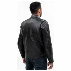 Street & Steel Men's Independence Black Leather Jacket -Outlet Jackets Store RZ 1845584 E V12